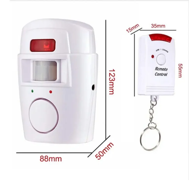 Bezdrôtový alarm s pohybovým senzorom + 2 ovládače – Obrázok 7