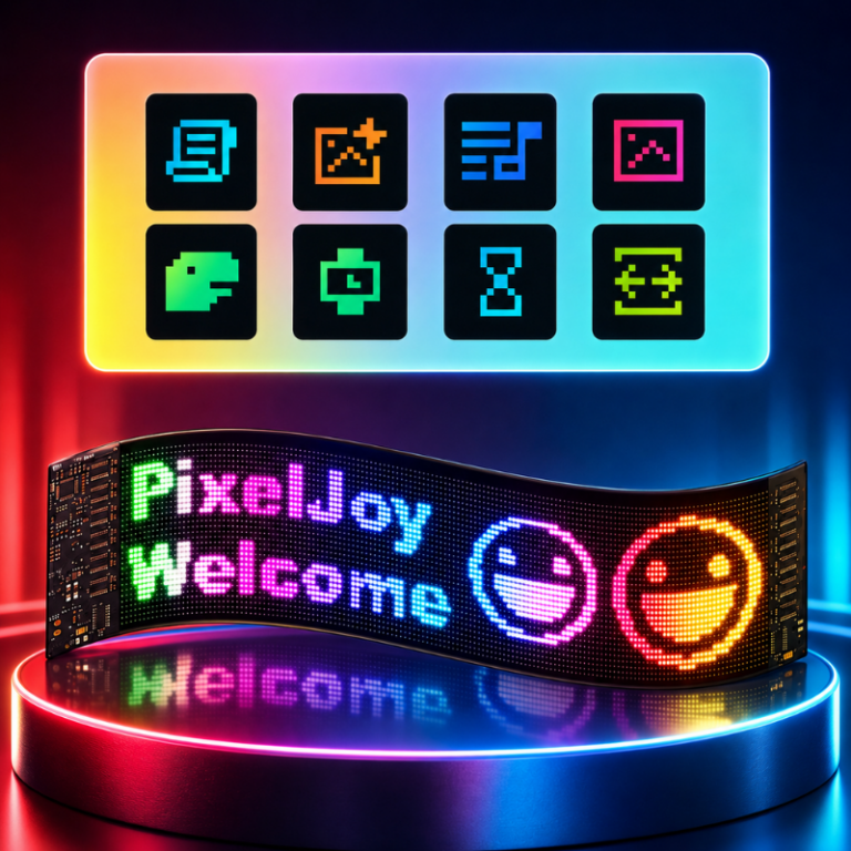 Programovatelný LED panel na sklo - vlastní texty, obrázky a animace - Obrázek 3
