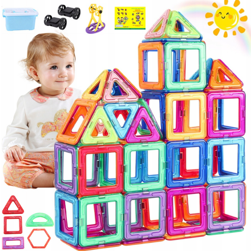 Kreativní magnetická stavebnice v boxu + DÁREK ZDARMA - Obrázek 7