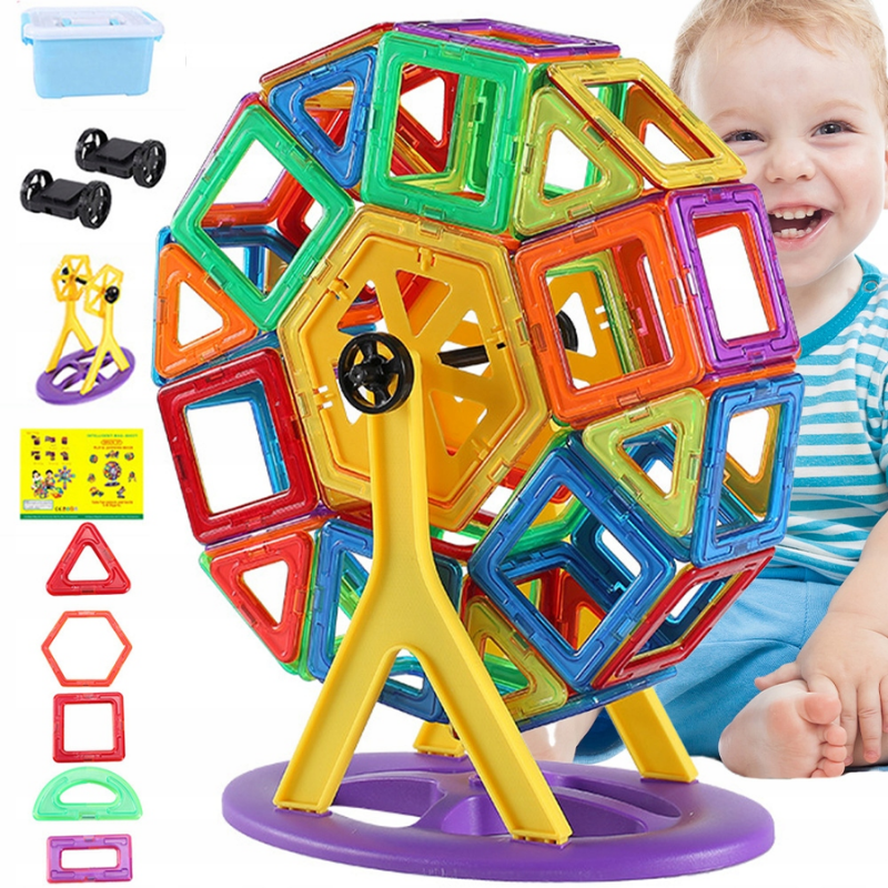 Kreativní magnetická stavebnice v boxu + DÁREK ZDARMA - Obrázek 3